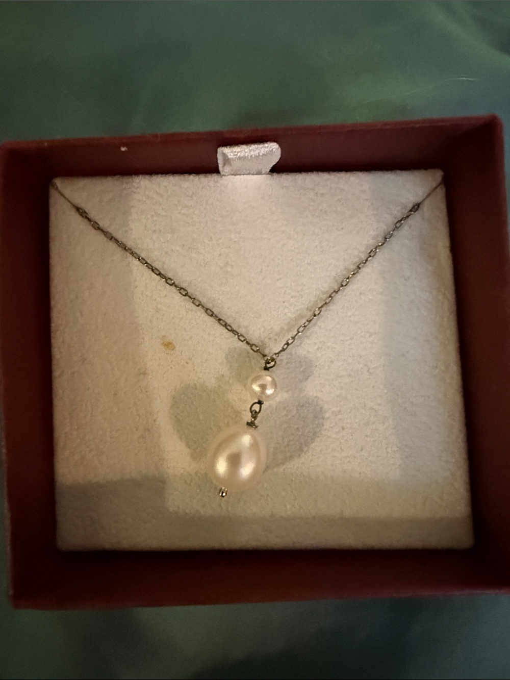 Helzberg Diamonds sterling Silver Chain Necklace with White Pearls